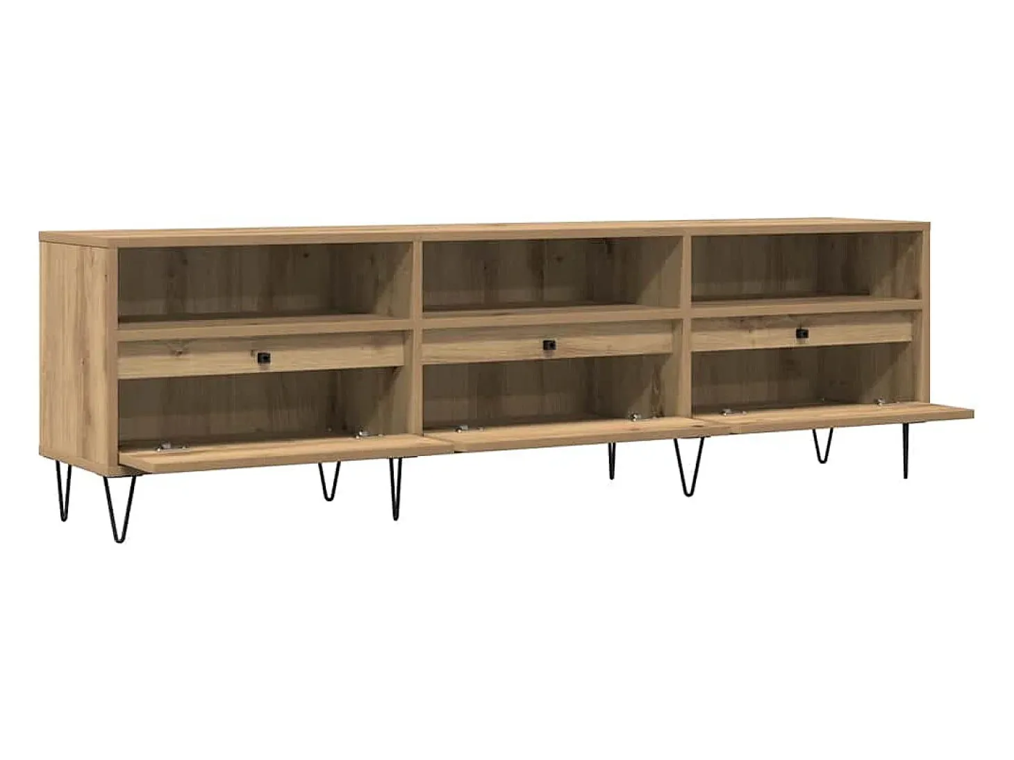 Mueble de TV madera de ingeniería roble artisan 150x30x44,5 cm