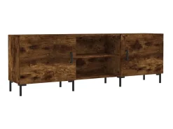Mueble de TV madera de ingeniería roble ahumado 150x30x50 cm ES45061