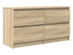 Mueble de TV madera de ingeniería roble Sonoma 100x35x54 cm
