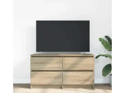 Mueble de TV madera de ingeniería roble Sonoma 100x35x54 cm