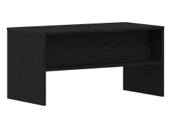 Mueble de TV madera de ingeniería roble negro 80x40x40 cm
