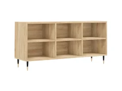 Mueble de TV madera de ingeniería roble Sonoma 103,5x30x50 cm ES88928