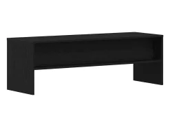 Mueble de TV madera de ingeniería negro roble 120x40x40cm