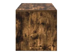Mueble de TV madera de ingeniería roble ahumado 80x40x40 cm