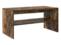 Mueble de TV madera de ingeniería roble ahumado 80x40x40 cm