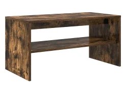 Mueble de TV madera de ingeniería roble ahumado 80x40x40 cm