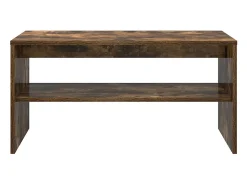 Mueble de TV madera de ingeniería roble ahumado 80x40x40 cm