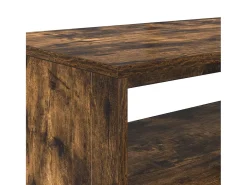 Mueble de TV madera de ingeniería roble ahumado 80x40x40 cm