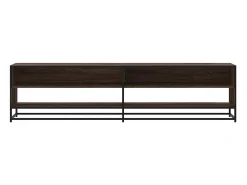Mueble de TV madera de ingeniería marrón roble 180,5x40x46 cm