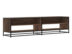 Mueble de TV madera de ingeniería marrón roble 180,5x40x46 cm