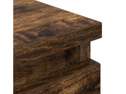 Mueble de TV madera de ingeniería roble ahumado 100x35x54 cm
