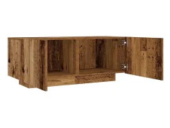 Mueble de TV madera de ingeniería envejecida 100x35x40 cm