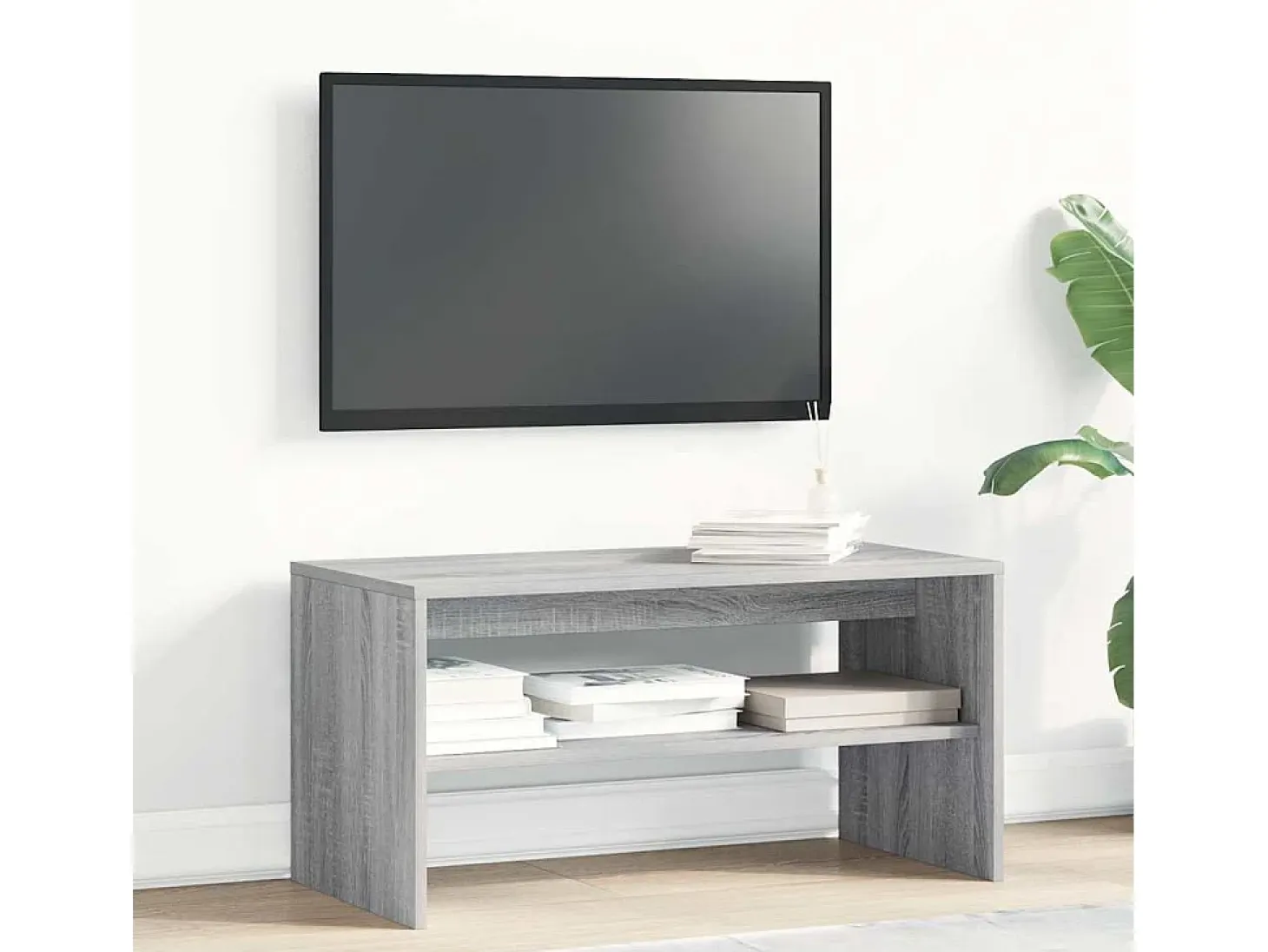 Mueble de TV madera de ingeniería gris Sonoma 80x40x40 cm