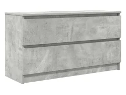 Mueble de TV madera de ingeniería gris hormigón 100x35x54 cm