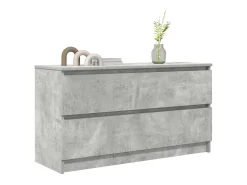 Mueble de TV madera de ingeniería gris hormigón 100x35x54 cm