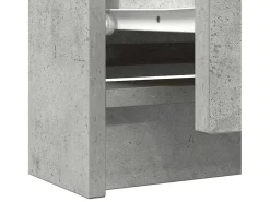 Mueble de TV madera de ingeniería gris hormigón 100x35x54 cm