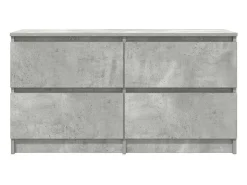Mueble de TV madera de ingeniería gris hormigón 100x35x54 cm