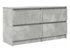 Mueble de TV madera de ingeniería gris hormigón 100x35x54 cm