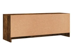 Mueble de TV madera de ingeniería roble ahumado 102x30x37,5 cm