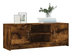 Mueble de TV madera de ingeniería roble ahumado 102x30x37,5 cm