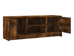 Mueble de TV madera de ingeniería roble ahumado 102x30x37,5 cm
