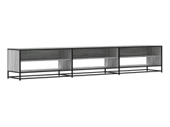 Mueble de TV madera de ingeniería gris Sonoma 270x40x46 cm