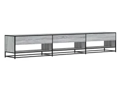 Mueble de TV madera de ingeniería gris Sonoma 270x40x46 cm