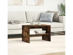 Mueble de TV madera de ingeniería roble ahumado 60x40x40 cm