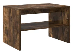 Mueble de TV madera de ingeniería roble ahumado 60x40x40 cm