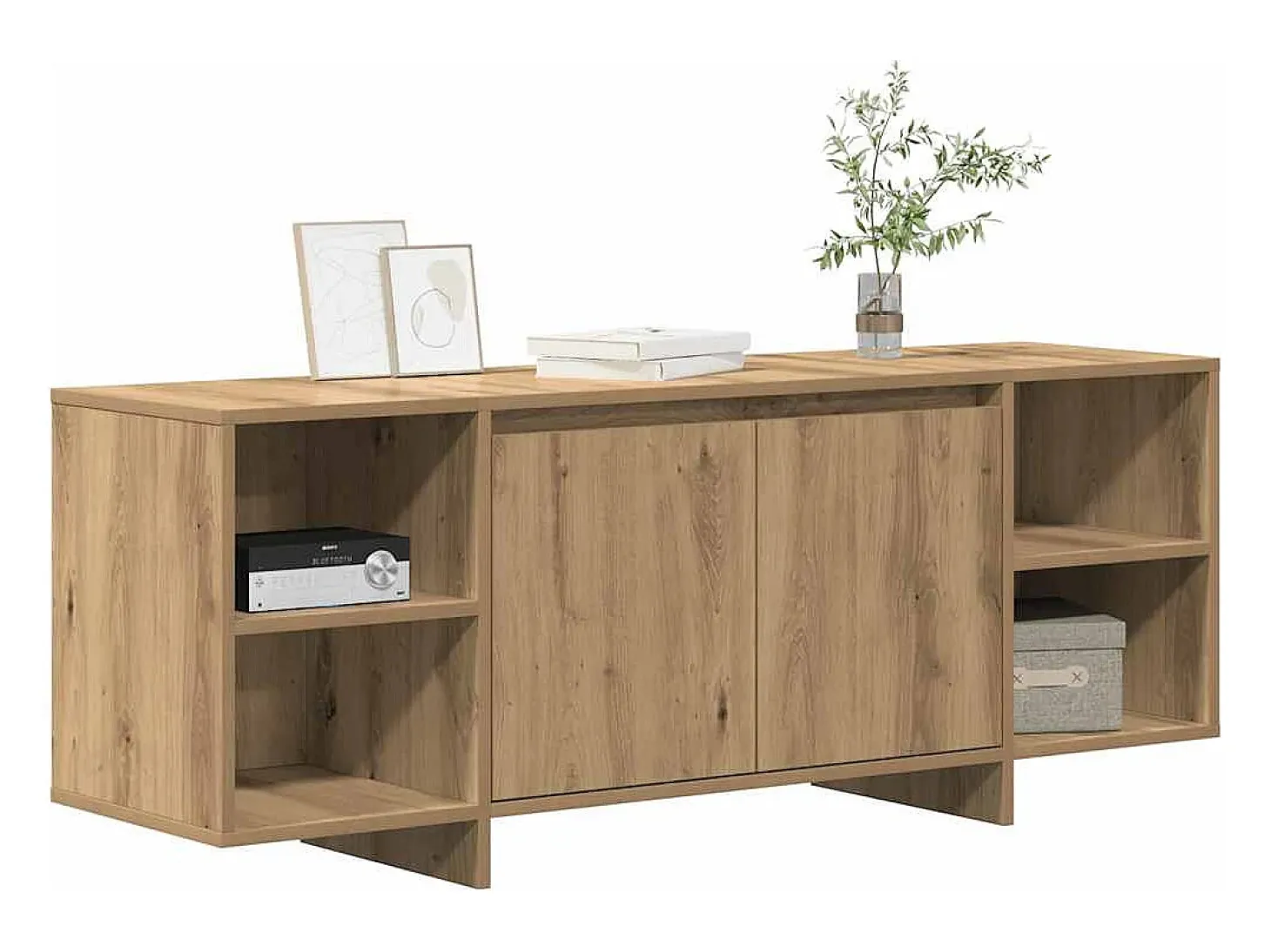 Mueble de TV madera de ingeniería roble artisan 130x35x50 cm