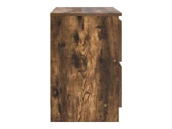 Mueble de TV madera de ingeniería roble ahumado 60x35x54 cm