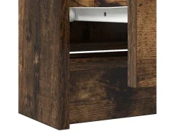 Mueble de TV madera de ingeniería roble ahumado 60x35x54 cm