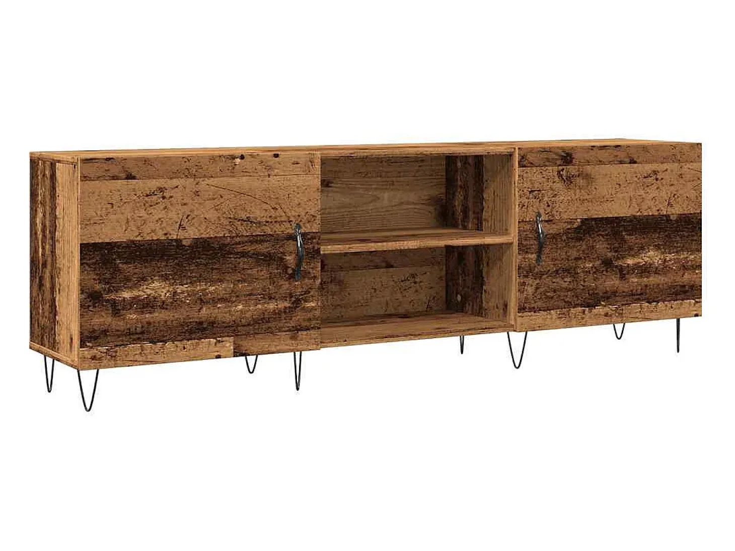Mueble de TV madera de ingeniería envejecida 150x30x50 cm