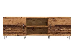 Mueble de TV madera de ingeniería envejecida 150x30x50 cm