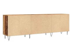 Mueble de TV madera de ingeniería envejecida 150x30x50 cm