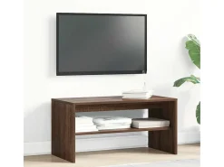 Mueble de TV madera de ingeniería marrón roble 80x40x40 cm