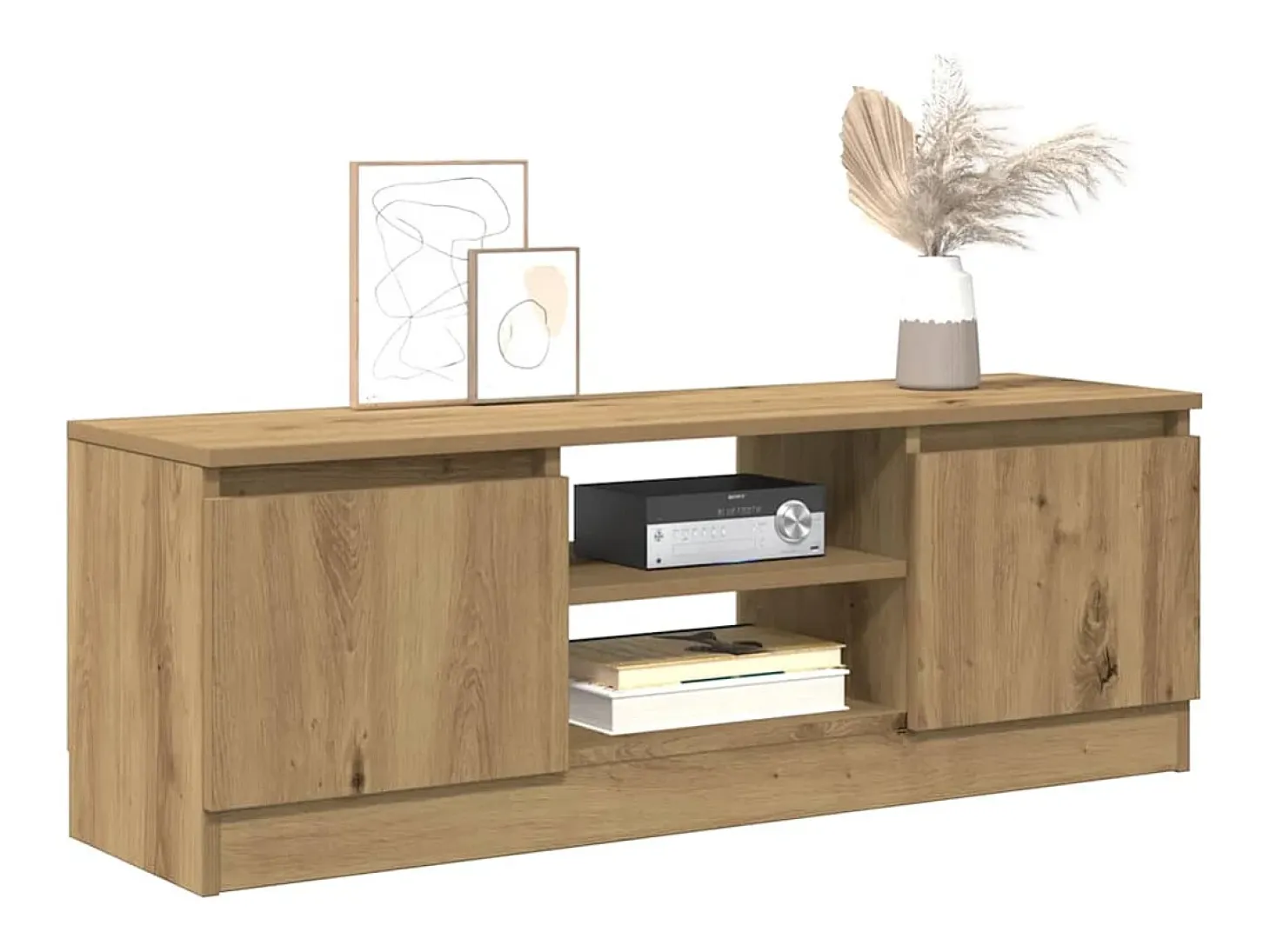 Mueble de TV madera de ingeniería roble artisan 102x30x36 cm