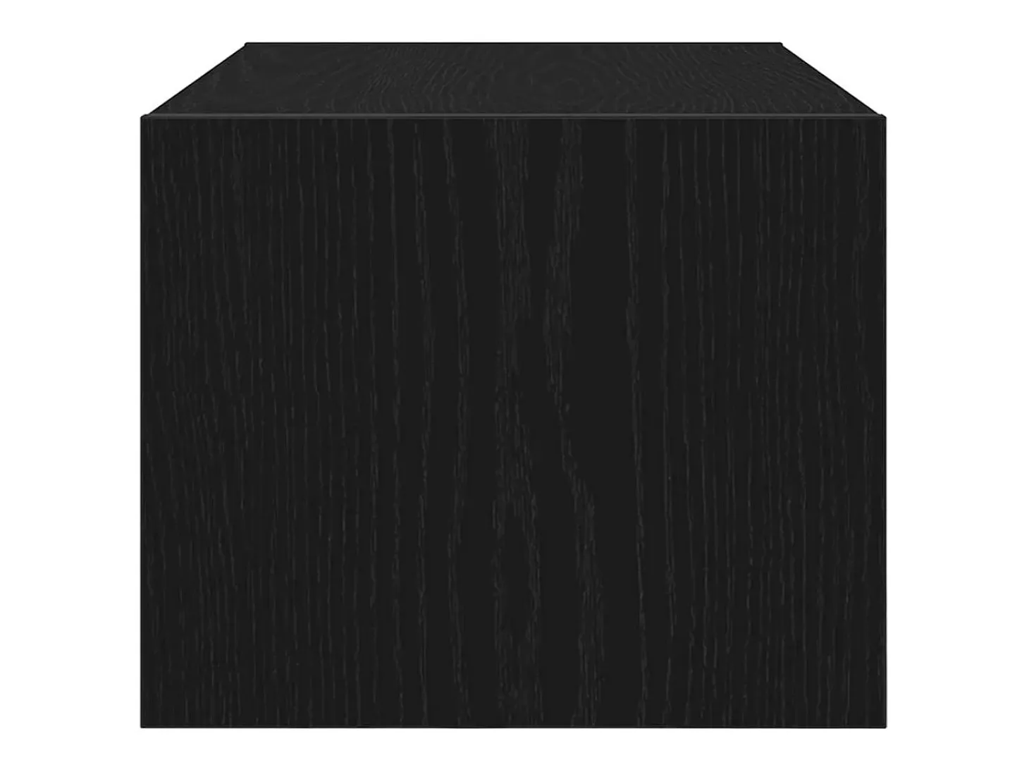 Mueble de TV madera de ingeniería roble negro 60x31x25,5 cm