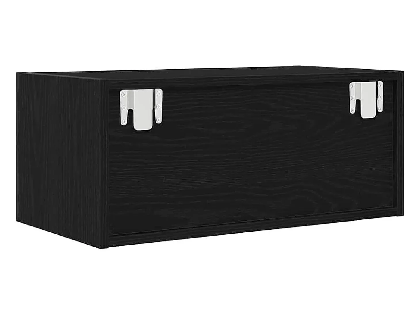 Mueble de TV madera de ingeniería roble negro 60x31x25,5 cm
