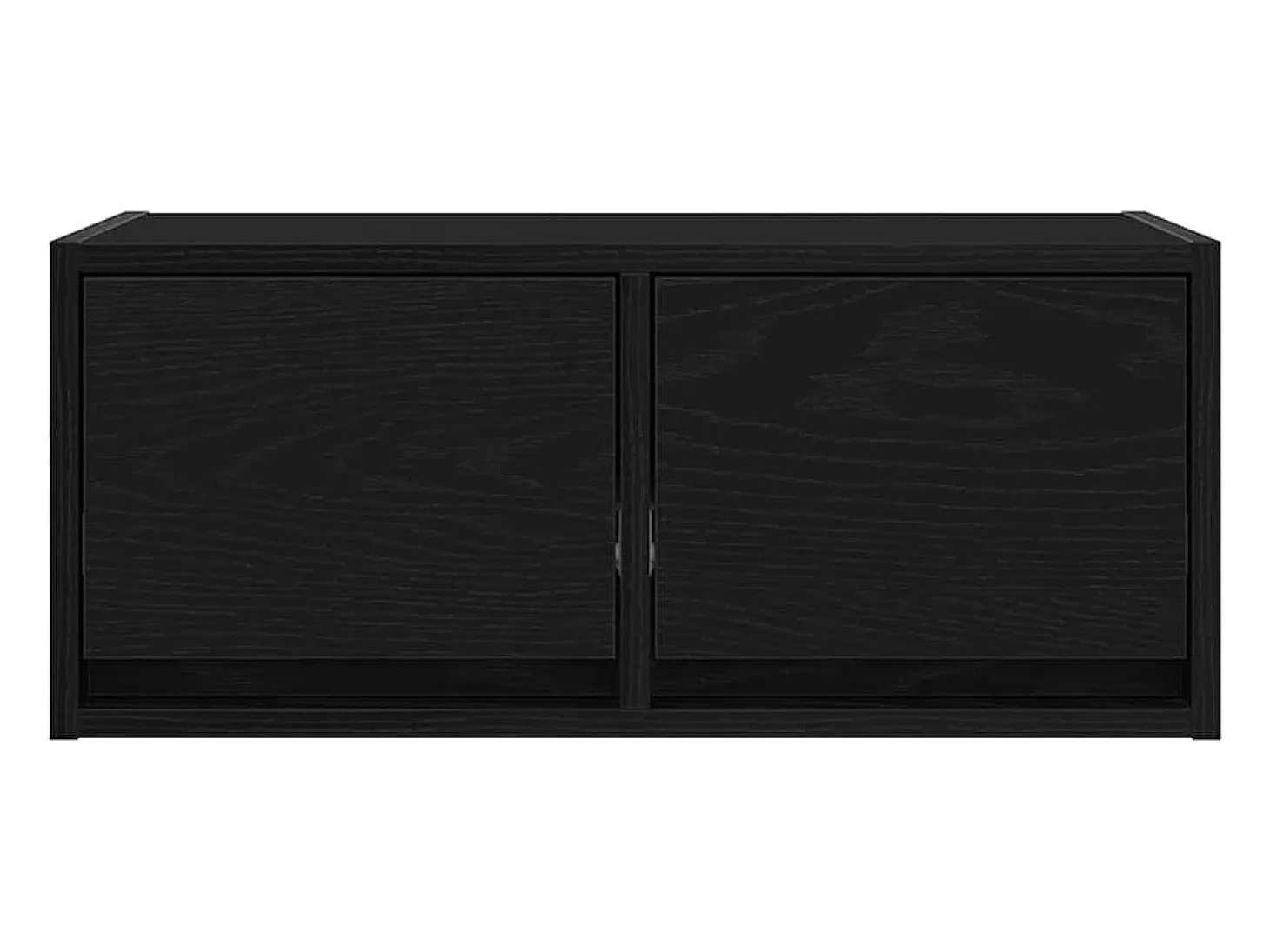 Mueble de TV madera de ingeniería roble negro 60x31x25,5 cm