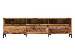 Mueble de TV madera ingeniería madera envejecida 150x30x44,5 cm