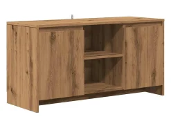 Mueble de TV madera ingeniería roble artesanal 102x37,5x52,5cm