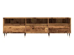 Mueble de TV madera ingeniería madera envejecida 150x30x44,5 cm