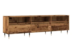 Mueble de TV madera ingeniería madera envejecida 150x30x44,5 cm