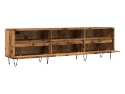 Mueble de TV madera ingeniería madera envejecida 150x30x44,5 cm