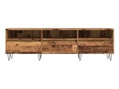 Mueble de TV madera ingeniería madera envejecida 150x30x44,5 cm
