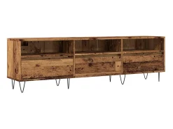 Mueble de TV madera ingeniería madera envejecida 150x30x44,5 cm
