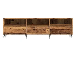Mueble de TV madera ingeniería madera envejecida 150x30x44,5 cm