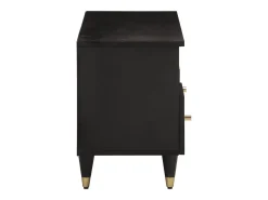 Mueble de TV madera maciza de mango 100x33x46 cm