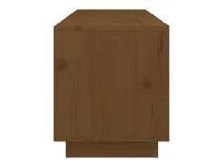 Mueble de TV madera maciza de pino marrón miel 105x34x40 cm